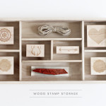 NEW! WOOD STAMP STORAGE BOXES