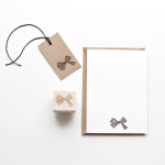STRIPED BOW RUBBERSTAMP + GIVEAWAY!