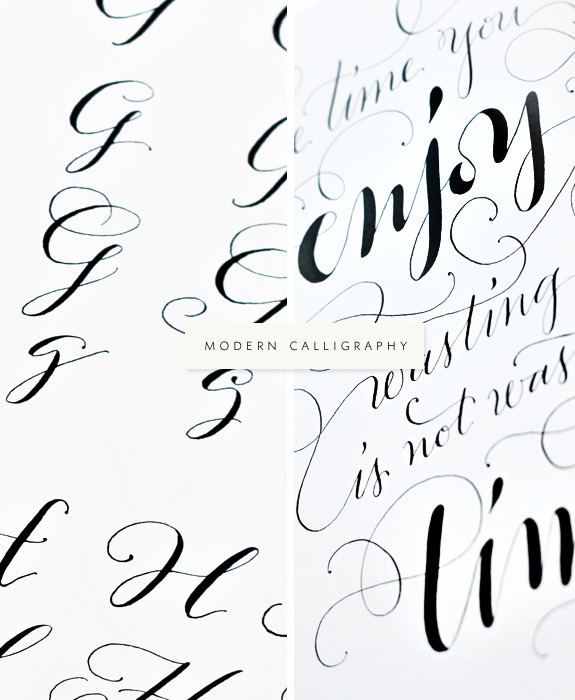 modern caligraphy by molly suber thorpe