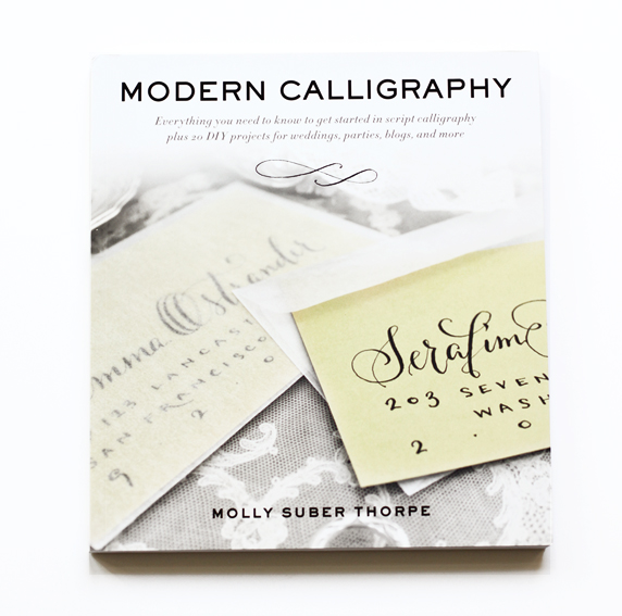 modern calligraphy by molly suber thorpe via besotted blog
