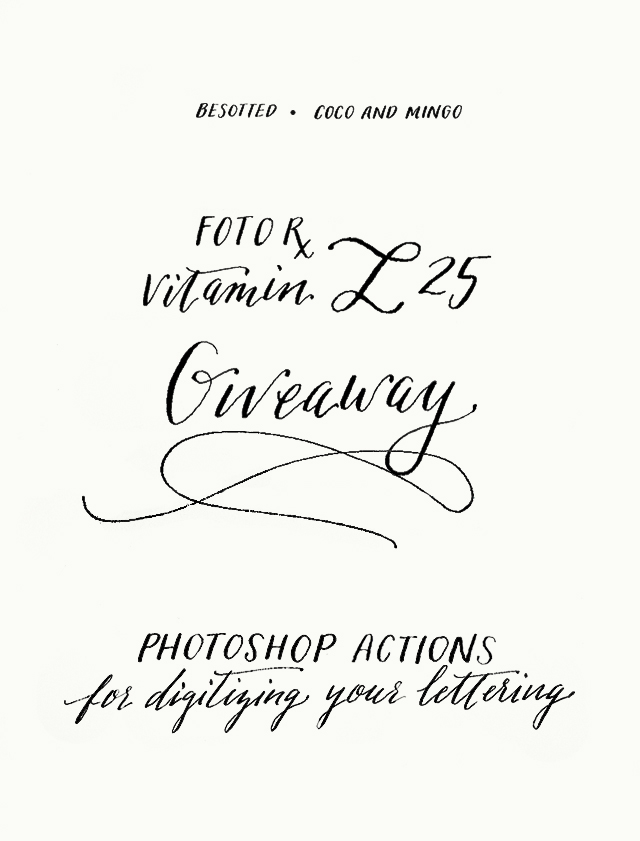 Coco and Mingo Lettering Actions Giveaway Besotted Blog