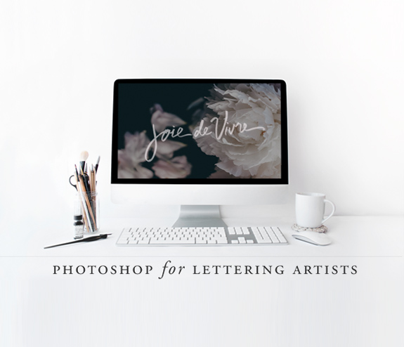 Photoshop for lettering artists promo via besotted blog i
