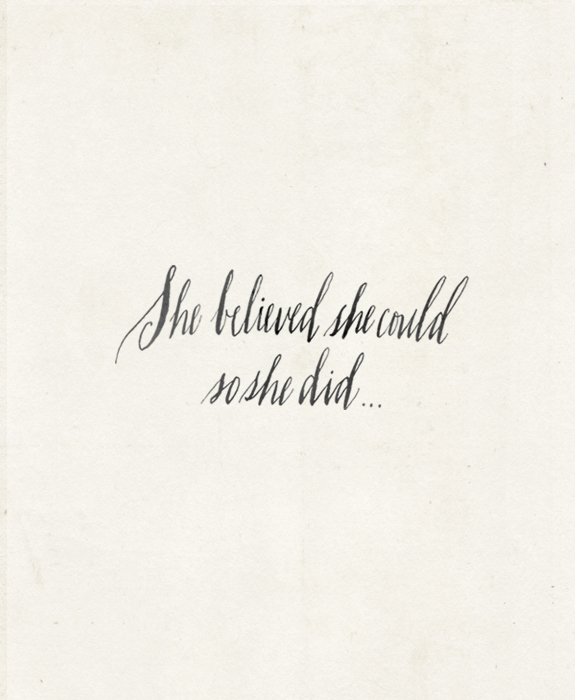 She believed she could by Maybelle Imasa-Stukuls
