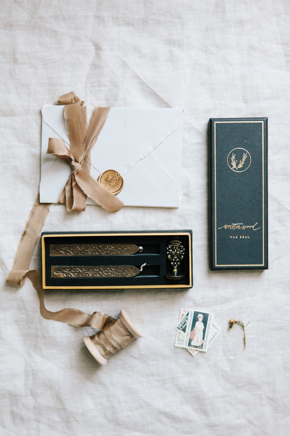Written Word Calligraphy Wax Seal Set via Besotted Blog