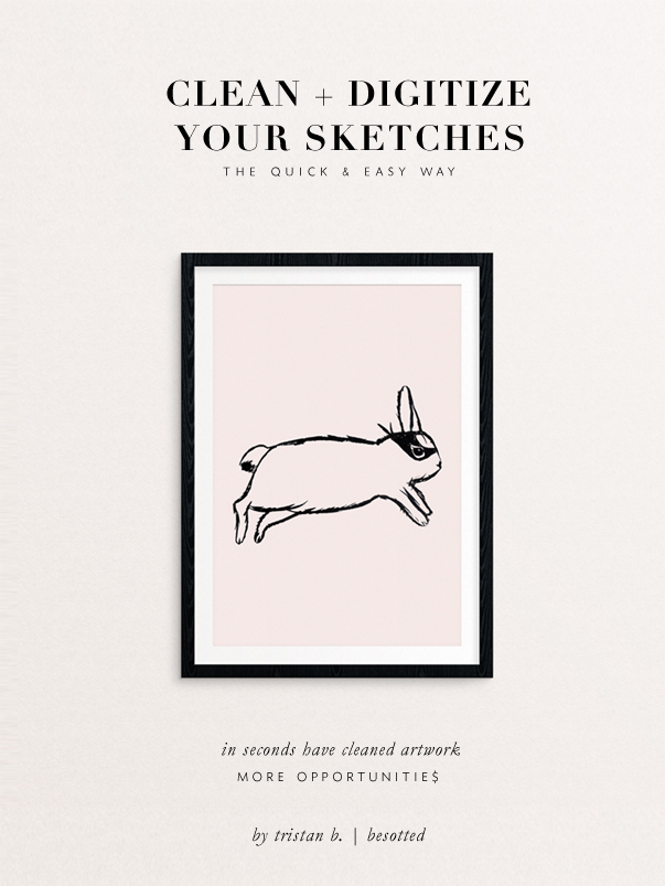 quickly clean and digitize your sketches vu=ia besotted blog