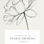 The mega list of floral drawing tutorials