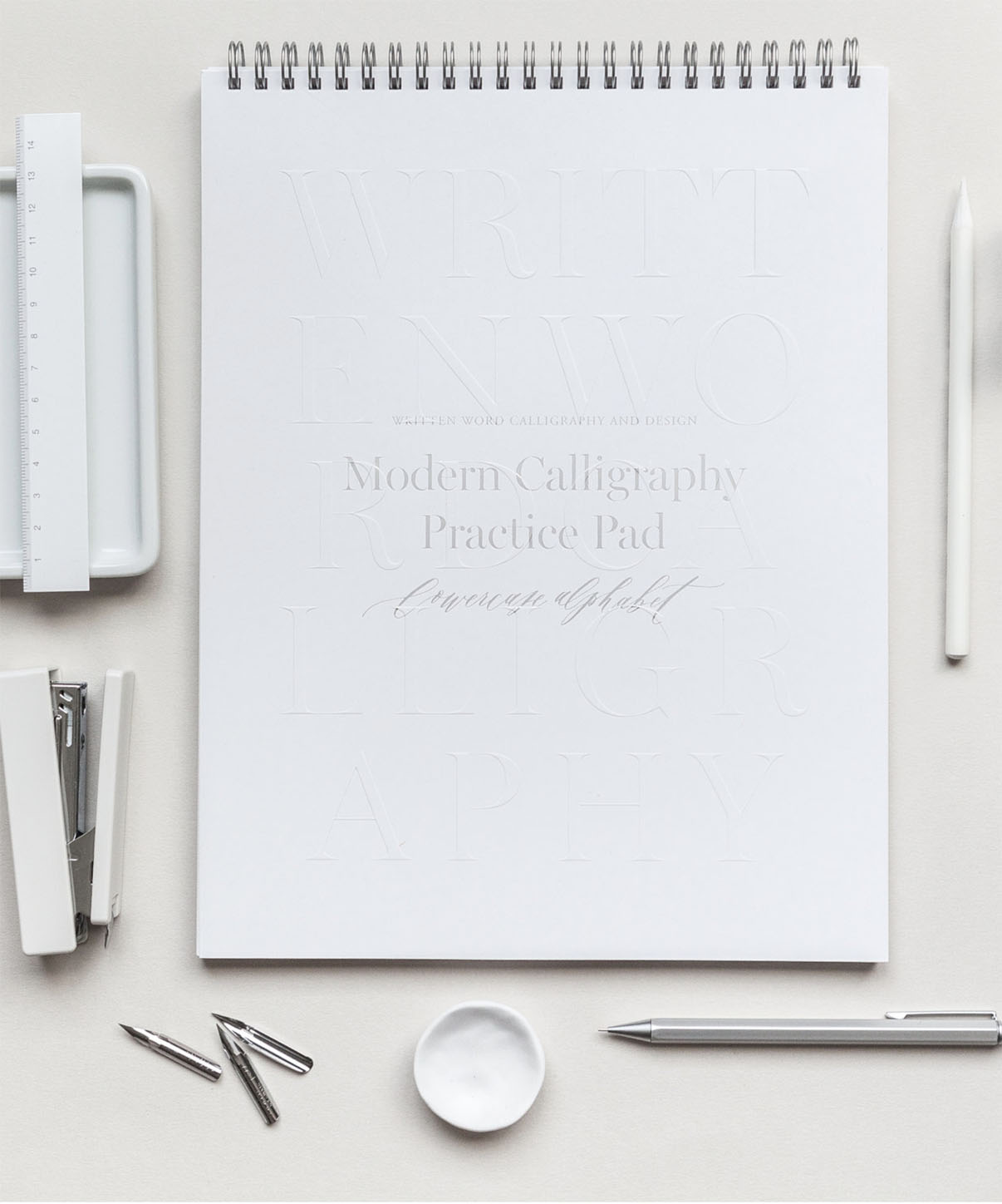 Written Word practice calligraphy pads via besotted